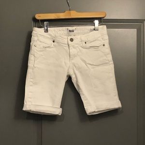 Paige White Denim Shorts